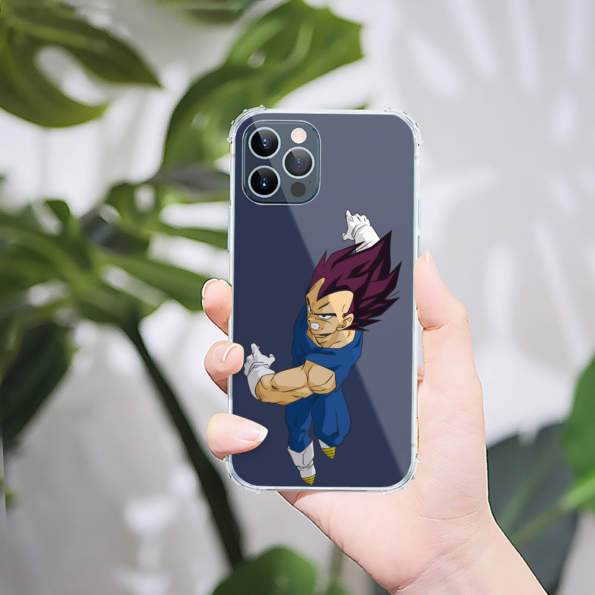 （画像用） ドラゴンボール ベジータ四世（Bejīta Yonsei）DRAGON BALL Vegeta IV 【iPhone 12シリーズ対応】透明スマホケース（クリアソフトケース）